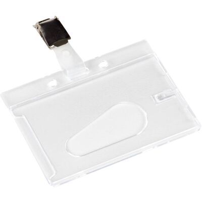 Q-Connect, Panneau d'information, Boîtier rigide pour cartes de sécurité avec clip - Publicité Q-Connect, Panneau d'information, Boîtier rigide pour cartes de sécurité avec clip - Publicité