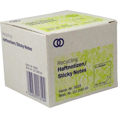 Soennecken, Notes adhésives, Note adhésive recyclée Dimensions : 75 x 75 mm (l x h) Couleur : jaune (75 x 75 mm) - Publicité Soennecken, Notes adhésives, Note adhésive recyclée Dimensions : 75 x 75 mm (l x h) Couleur : jaune (75 x 75 mm) - Publicité