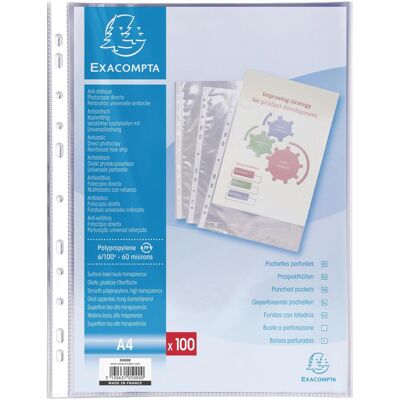 Exacompta, Porte-documents, Pochette de présentation Everyday A4, transparente (A4) - Publicité Exacompta, Porte-documents, Pochette de présentation Everyday A4, transparente (A4) - Publicité
