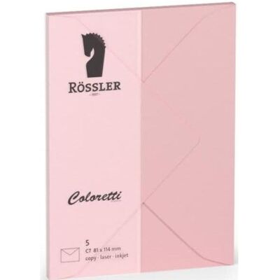 Magni, Enveloppes, Enveloppes Coloretti C7 5 pcs rose (C7, 5x) - Publicité Magni, Enveloppes, Enveloppes Coloretti C7 5 pcs rose (C7, 5x) - Publicité
