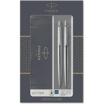 Parker Pen, Stylo, Set d'ustensiles d'écriture JOTTER en acier inoxydable C.C. Contenu : 1 biros, largeur de trait : (1x) - Publicité Parker Pen, Stylo, Set d'ustensiles d'écriture JOTTER en acier inoxydable C.C. Contenu : 1 biros, largeur de trait : (1x) - Publicité