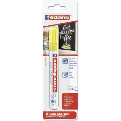 Magni, Marqueur, Marqueur craie 4095 2-3mm jaune fluo blister (1x) - Publicité Magni, Marqueur, Marqueur craie 4095 2-3mm jaune fluo blister (1x) - Publicité