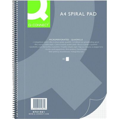 Q-Connect, Cahier + bloc-notes, Le bloc du Collegium (A4, Quadrillé) - Publicité Q-Connect, Cahier + bloc-notes, Le bloc du Collegium (A4, Quadrillé) - Publicité