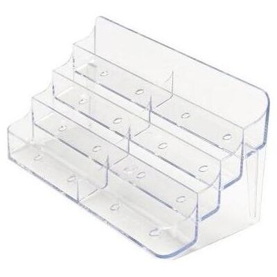 Deflecto, Porte-cartes, Présentoir pour cartes de visite non rempli 400 cartes Polystyrène transparent - Publicité Deflecto, Porte-cartes, Présentoir pour cartes de visite non rempli 400 cartes Polystyrène transparent - Publicité