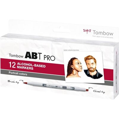 Tombow, Écriture + dessin, Crayons de couleur pour portraits, boîte, lot de 12 (12x) - Publicité Tombow, Écriture + dessin, Crayons de couleur pour portraits, boîte, lot de 12 (12x) - Publicité
