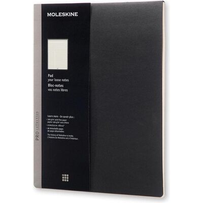 Moleskine, Cahier + bloc-notes, Bloc (A4, Blanc, Couverture souple) - Publicité Moleskine, Cahier + bloc-notes, Bloc (A4, Blanc, Couverture souple) - Publicité