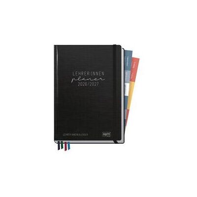 Häfft-Verlag GmbH, Agenda, Häfft Verlag Lehrerkalender Black Edition August 2026 - Juli 2027 schwarz, 1 St. (A5) - Publicité Häfft-Verlag GmbH, Agenda, Häfft Verlag Lehrerkalender Black Edition August 2026 - Juli 2027 schwarz, 1 St. (A5) - Publicité