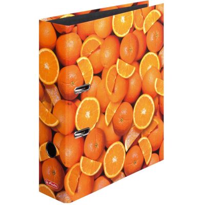 Herlitz, Classeur, Chemise à motifs maX.file oranges, A4, dos : 80 mm classeur à fentes, couverture raffinée avec (A4, 80 mm, 1 pcs) - Publicité Herlitz, Classeur, Chemise à motifs maX.file oranges, A4, dos : 80 mm classeur à fentes, couverture raffinée avec (A4, 80 mm, 1 pcs) - Publicité