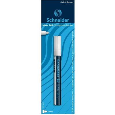 Magni, Marqueur, Schneider Maxx 265 Crayon à craie (2-3 mm d'épaisseur, effaçable avec un chiffon humide, à base (1x) - Publicité Magni, Marqueur, Schneider Maxx 265 Crayon à craie (2-3 mm d'épaisseur, effaçable avec un chiffon humide, à base (1x) - Publicité