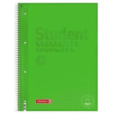 Brunnen, Cahier + bloc-notes, Collegeblock Student Colour Code DIN A4 quadrillé avec marge intérieure/extérieure 90g/m² kiwi vert (A4, Quadrillé, Non contraignant) - Publicité Brunnen, Cahier + bloc-notes, Collegeblock Student Colour Code DIN A4 quadrillé avec marge intérieure/extérieure 90g/m² kiwi vert (A4, Quadrillé, Non contraignant) - Publicité