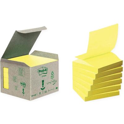 Post-it, Notes adhésives, Recyclage Z-Notes (76 x 76 mm) - Publicité Post-it, Notes adhésives, Recyclage Z-Notes (76 x 76 mm) - Publicité