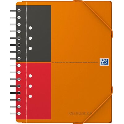 Oxford, Cahier + bloc-notes, Meetingbook (A5+, À rayures, Couverture souple) - Publicité Oxford, Cahier + bloc-notes, Meetingbook (A5+, À rayures, Couverture souple) - Publicité