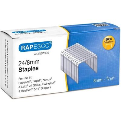Rapesco Attaches, Agrafes type 24 / 26 (5000x) - Publicité Rapesco Attaches, Agrafes type 24 / 26 (5000x) - Publicité
