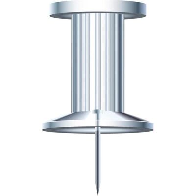 Exacompta, Présentation : accessoires, Boîte de 25 épingles Push Pins - Hauteur de pointe 7mm - 10mm de diamètre - Cristal - Publicité Exacompta, Présentation : accessoires, Boîte de 25 épingles Push Pins - Hauteur de pointe 7mm - 10mm de diamètre - Cristal - Publicité