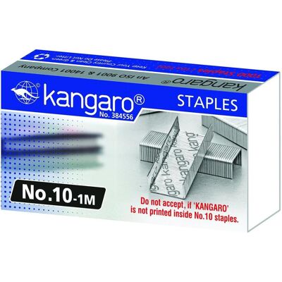 Kangaro, Attaches, Agrafes, 1000 pcs. Publicité Kangaro, Attaches, Agrafes, 1000 pcs. Publicité