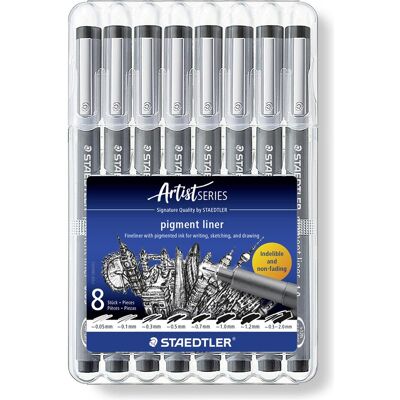 Staedtler Stylo, Pigment Liner 308 (8x) - Publicité Staedtler Stylo, Pigment Liner 308 (8x) - Publicité