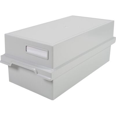 Exacompta, Porte-cartes, Boîte à fiches A6, gris clair (A6) - Publicité Exacompta, Porte-cartes, Boîte à fiches A6, gris clair (A6) - Publicité