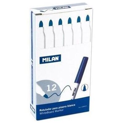 Milan, Marqueur, Marqueur pour tableaux noirs fins (12 pcs) (12x) - Publicité Milan, Marqueur, Marqueur pour tableaux noirs fins (12 pcs) (12x) - Publicité