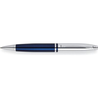 Cross, Stylo, Stylo à bille twist Calais Bleu Chrome (1x) - Publicité Cross, Stylo, Stylo à bille twist Calais Bleu Chrome (1x) - Publicité