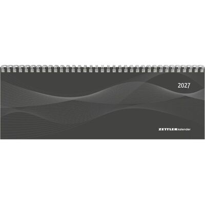 Zettler, Agenda, Tisch-Querkalender Profi schwarz 2027 (1 semaine / 2 pages) - Publicité Zettler, Agenda, Tisch-Querkalender Profi schwarz 2027 (1 semaine / 2 pages) - Publicité
