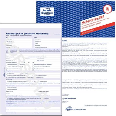 Avery Bulletin de versement, Contrat de vente d'un véhicule d'occasion - Publicité Avery Bulletin de versement, Contrat de vente d'un véhicule d'occasion - Publicité