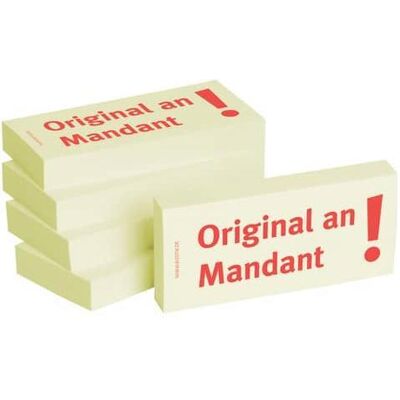Bizstix, Notes adhésives, Note 'Orig. client' 75x35mm (35 x 75 mm) - Publicité Bizstix, Notes adhésives, Note 'Orig. client' 75x35mm (35 x 75 mm) - Publicité