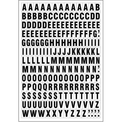 Brady, Étiquettes, Lettres magnétiques sur une feuille - Publicité Brady, Étiquettes, Lettres magnétiques sur une feuille - Publicité