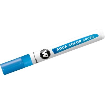 Molotow, Écriture + dessin, Crayon aquarelle Color Brush Aqua 1-2mm cyan (1x) - Publicité Molotow, Écriture + dessin, Crayon aquarelle Color Brush Aqua 1-2mm cyan (1x) - Publicité