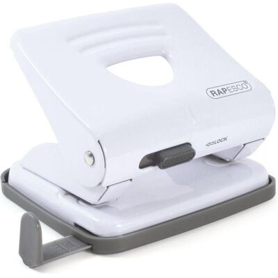 Rapesco Perforatrice, 1399 825 (2 fois) Perforation métal - 25 feuilles - blanc - Publicité Rapesco Perforatrice, 1399 825 (2 fois) Perforation métal - 25 feuilles - blanc - Publicité