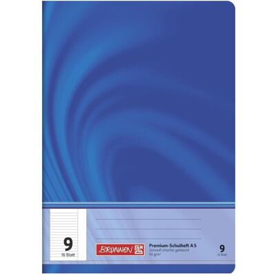 Brunnen, Cahier + bloc-notes, Cahier d'école Vivendi Ligné 9 DIN A5 marge extérieure, 16 feuilles (A5) - Publicité Brunnen, Cahier + bloc-notes, Cahier d'école Vivendi Ligné 9 DIN A5 marge extérieure, 16 feuilles (A5) - Publicité