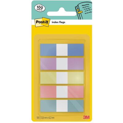 Post-it, Notes adhésives, Index étroits (43.20 x 11.90 mm) - Publicité Post-it, Notes adhésives, Index étroits (43.20 x 11.90 mm) - Publicité