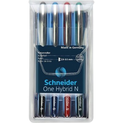 Schneider, Stylo, One Hybrid N (4x) - Publicité Schneider, Stylo, One Hybrid N (4x) - Publicité
