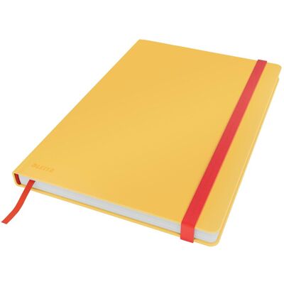 Leitz, Cahier + bloc-notes, Carnet de notes Cosy B5, Quadrillé, Jaune (B5, Quadrillé, Couverture rigide) - Publicité Leitz, Cahier + bloc-notes, Carnet de notes Cosy B5, Quadrillé, Jaune (B5, Quadrillé, Couverture rigide) - Publicité