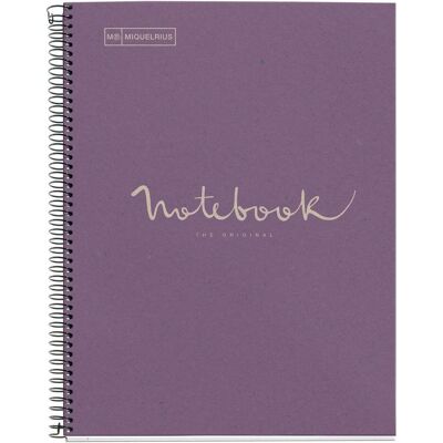 Maul, Cahier + bloc-notes, ECO Emotions NB1 ECOLAVANDER Recy. A4 HOR 80G rosa (Speditionsversand) (A4, À rayures, Couverture rigide) - Publicité Maul, Cahier + bloc-notes, ECO Emotions NB1 ECOLAVANDER Recy. A4 HOR 80G rosa (Speditionsversand) (A4, À rayures, Couverture rigide) - Publicité