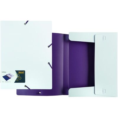 Idena, Porte-documents, Classeur PP A4 blanc/violet élastique couleur (A4) - Publicité Idena, Porte-documents, Classeur PP A4 blanc/violet élastique couleur (A4) - Publicité