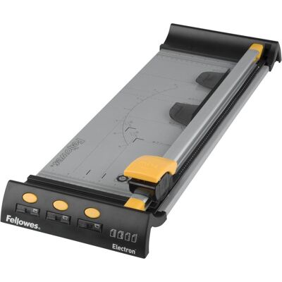 Fellowes Electron (10 feuilles, A3), Massicot, Multicolore, Noir, Jaune, Argent, Gris - Publicité Fellowes Electron (10 feuilles, A3), Massicot, Multicolore, Noir, Jaune, Argent, Gris - Publicité