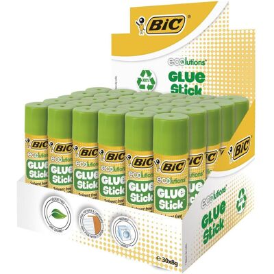 Bic, Bâton de colle, ECO GLUSTIC 8 gr, Pouch 30 pcs 8923442 (146 g) - Publicité Bic, Bâton de colle, ECO GLUSTIC 8 gr, Pouch 30 pcs 8923442 (146 g) - Publicité