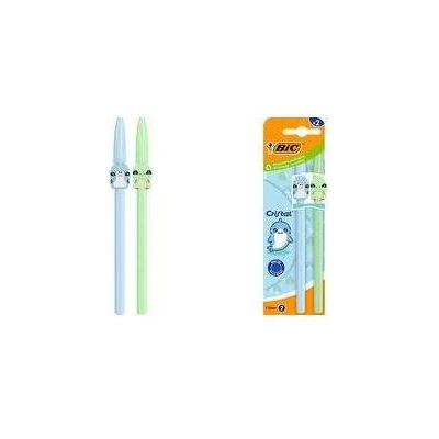 Bic, Stylo, Kugelschreiber Cristal Pastel Figurines, blau + grün Strichstärke: 0,32 mm, sechseckig, Schaft und - Publicité Bic, Stylo, Kugelschreiber Cristal Pastel Figurines, blau + grün Strichstärke: 0,32 mm, sechseckig, Schaft und - Publicité