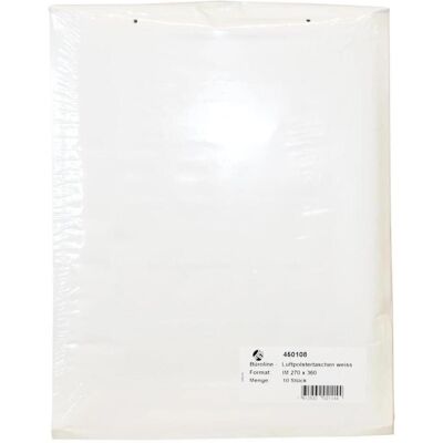 Mailmedia, Pochette d'expédition + enveloppe à bulles, Pochettes d'expédition à bulles d'air, type H18, blanc, 39 g Dimensions extérieures : 290 x 370 mm (10 pcs) - Publicité Mailmedia, Pochette d'expédition + enveloppe à bulles, Pochettes d'expédition à bulles d'air, type H18, blanc, 39 g Dimensions extérieures : 290 x 370 mm (10 pcs) - Publicité