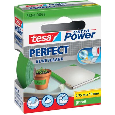 tesa, Ruban adhésif, extra Power Perfect fabric tape (19 mm) - Publicité tesa, Ruban adhésif, extra Power Perfect fabric tape (19 mm) - Publicité