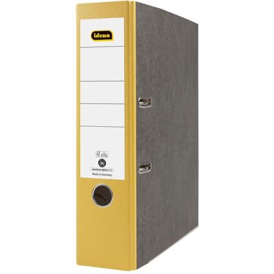 Idena, Classeur, Classeur A4 jaune 8cm Marbre Nuageux FSC-Mixte (A4, 80 mm, 1 pcs) - Publicité Idena, Classeur, Classeur A4 jaune 8cm Marbre Nuageux FSC-Mixte (A4, 80 mm, 1 pcs) - Publicité