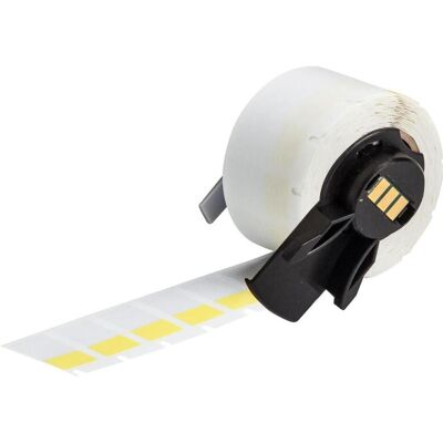 Brady, Rouleau d’étiquettes, M6-17-427-YL, vinyle, auto-adhésif, jaune/transparent, mat, 12.70 x 9.53(25.40) mm, pour - Publicité Brady, Rouleau d’étiquettes, M6-17-427-YL, vinyle, auto-adhésif, jaune/transparent, mat, 12.70 x 9.53(25.40) mm, pour - Publicité