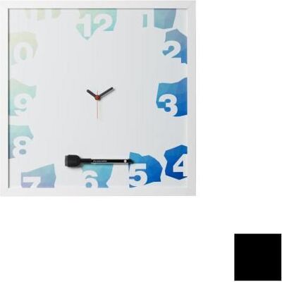 Bi-Office, Tableau de présentation, Tableau noir avec horloge magnétique (40 x 40 cm) - Publicité Bi-Office, Tableau de présentation, Tableau noir avec horloge magnétique (40 x 40 cm) - Publicité