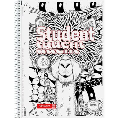 Brunnen, Cahier + bloc-notes, ZenArt Lama (A4, À rayures, Couverture souple) - Publicité Brunnen, Cahier + bloc-notes, ZenArt Lama (A4, À rayures, Couverture souple) - Publicité