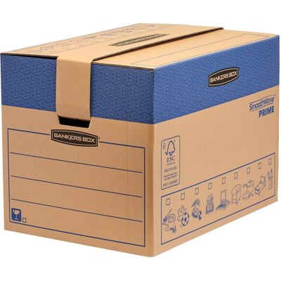 Fellowes Boîte de rangement, Boîte de déménagement FastFold (127 l, 1x, 48 x 46.30 x 63.20 cm) - Publicité Fellowes Boîte de rangement, Boîte de déménagement FastFold (127 l, 1x, 48 x 46.30 x 63.20 cm) - Publicité