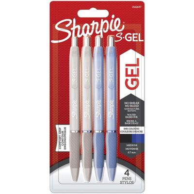 Sharpie, Stylo, Stylo gel S-Gel Fashion set de 4 pièces Frost+Pearl (4x) - Publicité Sharpie, Stylo, Stylo gel S-Gel Fashion set de 4 pièces Frost+Pearl (4x) - Publicité