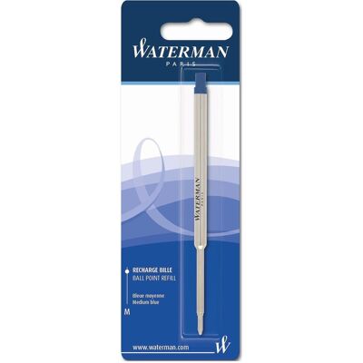 Waterman, Cartouche de rechange + encrier, Recharge pour stylo bille Standard Maxima (Bleu, 0.50 mm, 1 pcs) - Publicité Waterman, Cartouche de rechange + encrier, Recharge pour stylo bille Standard Maxima (Bleu, 0.50 mm, 1 pcs) - Publicité