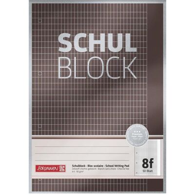 Brunnen, Cahier + bloc-notes, Bloc-notes collège 8f rugueux DIN A4 droit (A4) - Publicité Brunnen, Cahier + bloc-notes, Bloc-notes collège 8f rugueux DIN A4 droit (A4) - Publicité