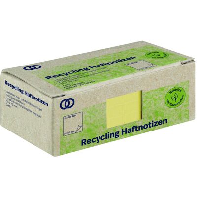 Soennecken, Notes adhésives, Papillons adhésifs oeco Recycling 75 x 75 mm (l x h) jaune 100 fls/bloc 12 blocs/paquet. (75 x 75 mm) - Publicité Soennecken, Notes adhésives, Papillons adhésifs oeco Recycling 75 x 75 mm (l x h) jaune 100 fls/bloc 12 blocs/paquet. (75 x 75 mm) - Publicité