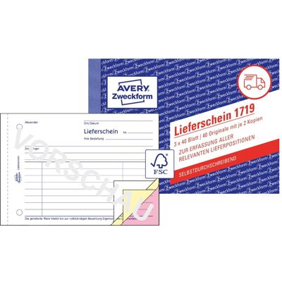 Avery Bulletin de versement, Bons de livraison spécifiques à l'Autriche (120x) - Publicité Avery Bulletin de versement, Bons de livraison spécifiques à l'Autriche (120x) - Publicité